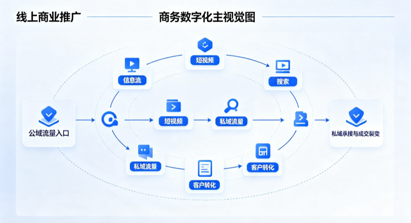 老河口市线上商业推广怎么做？全域流量闭环搭建与低成本转化实战指南